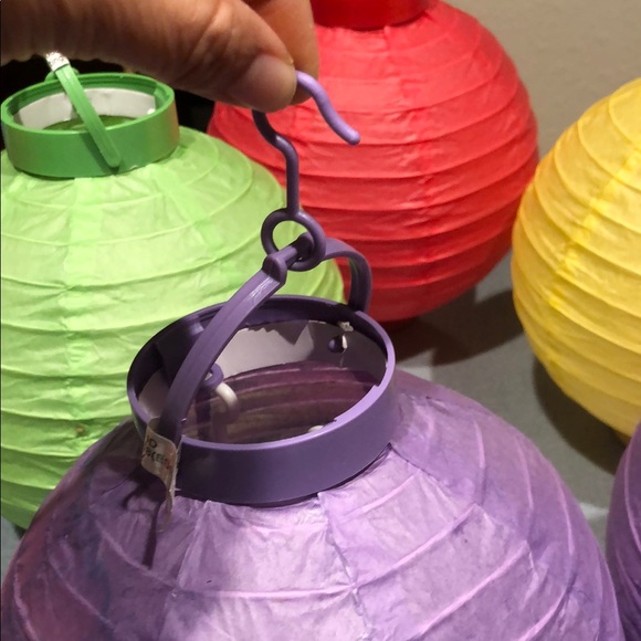 Colorful Paper Lantern Set lot of 11 - Picture 2 of 7